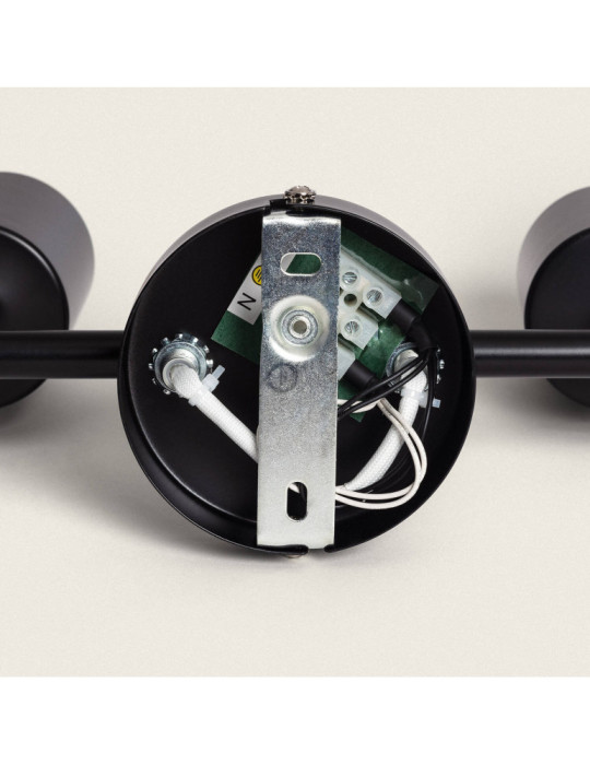 Plafonnier Orientable Métal 4 Spots Albus Black