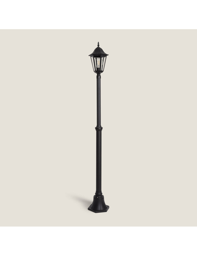 Lampadaire Extérieur en Saillie sur Pied 185 cm Black Traditional
