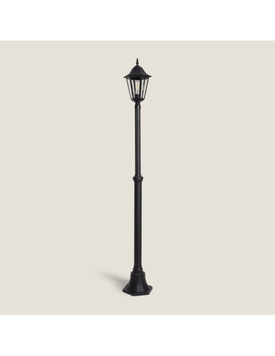 Lampadaire Extérieur en Saillie sur Pied 185 cm Black Traditional