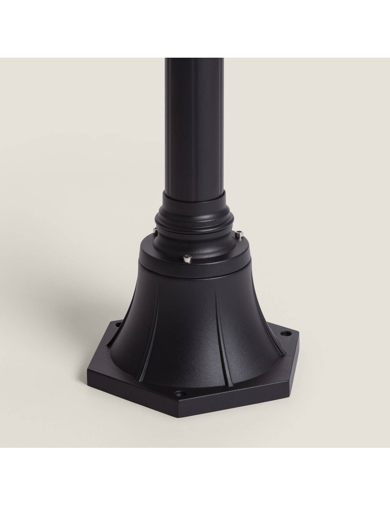 Lampadaire Extérieur en Saillie sur Pied 185 cm Black Traditional