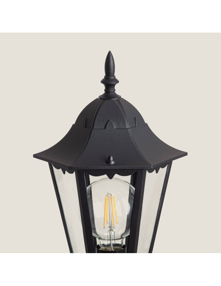 Lampadaire Extérieur en Saillie sur Pied 185 cm Black Traditional