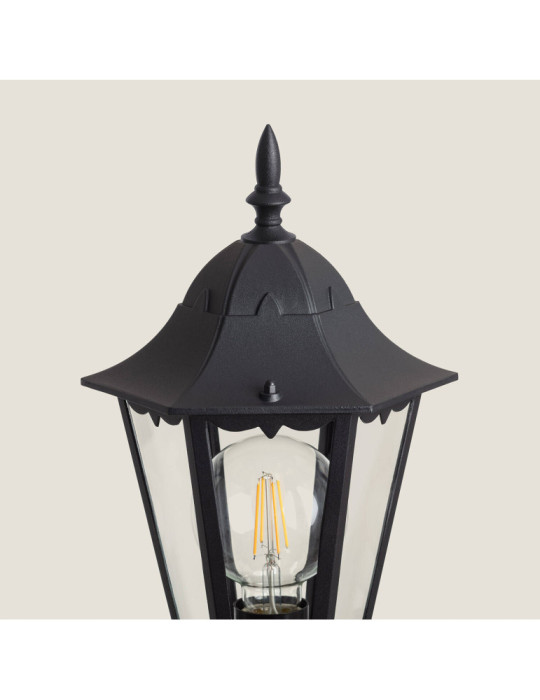Lampadaire Extérieur en Saillie sur Pied 185 cm Black Traditional