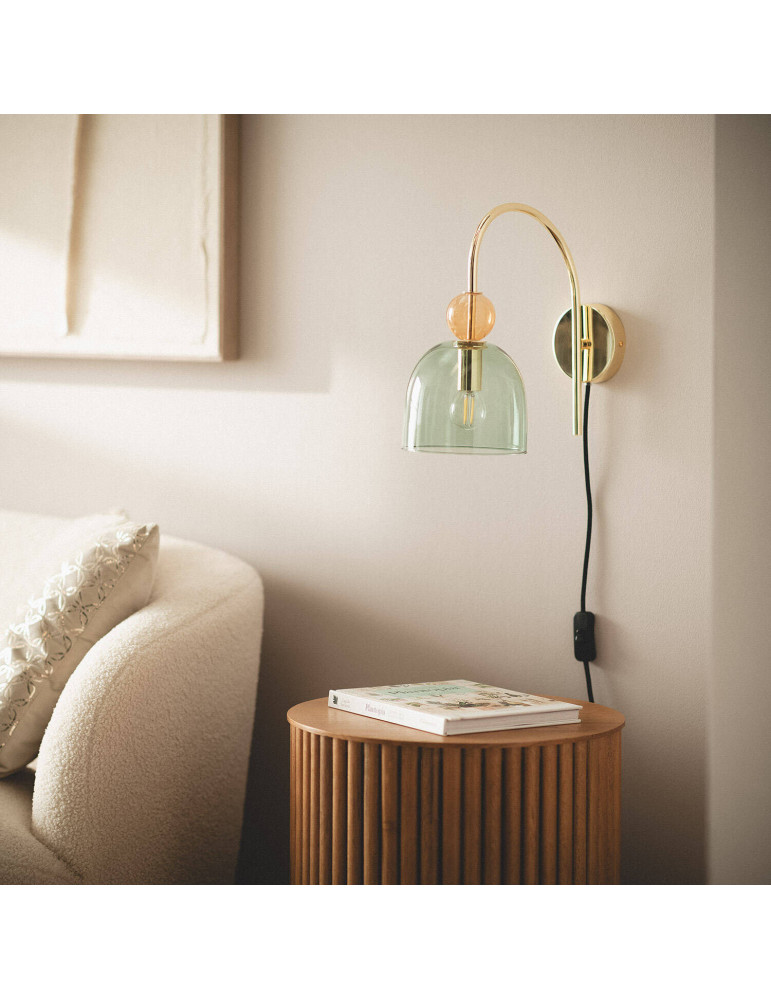 Lampe Murale Métal et Verre Baudelaire