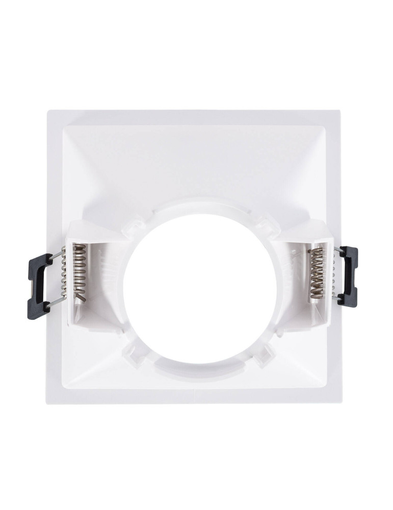 Collerette Downlight Carrée 45º Faible UGR pour Ampoule LED GU10/GU5.3 Coupe 85 x 85mm