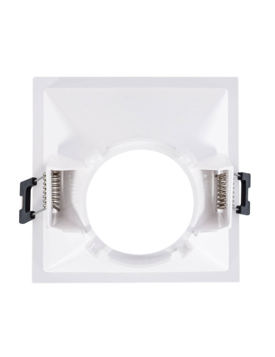 Collerette Downlight Carrée 45º Faible UGR pour Ampoule LED GU10/GU5.3 Coupe 85 x 85mm