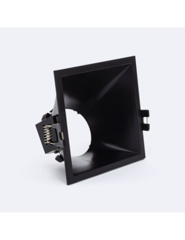 Collerette Downlight Carrée 45º Faible UGR pour Ampoule LED GU10/GU5.3 Coupe 85 x 85mm