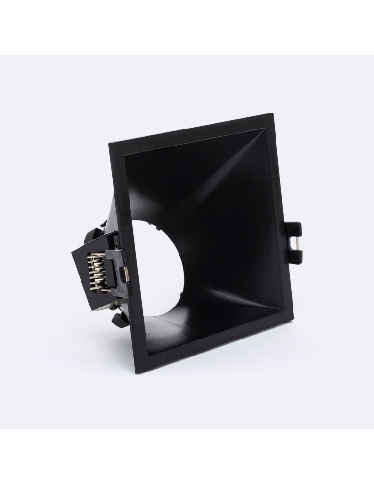 Collerette Downlight Carrée 45º Faible UGR pour Ampoule LED GU10/GU5.3 Coupe 85 x 85mm Collerette Downlight Carrée 45º Faible UGR pour Ampoule LED GU10/GU5.3 Coupe 85 x 85mm