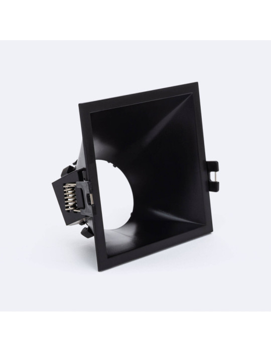 Collerette Downlight Carrée 45º Faible UGR pour Ampoule LED GU10/GU5.3 Coupe 85 x 85mm Collerette Downlight Carrée 45º Faible UGR pour Ampoule LED GU10/GU5.3 Coupe 85 x 85mm