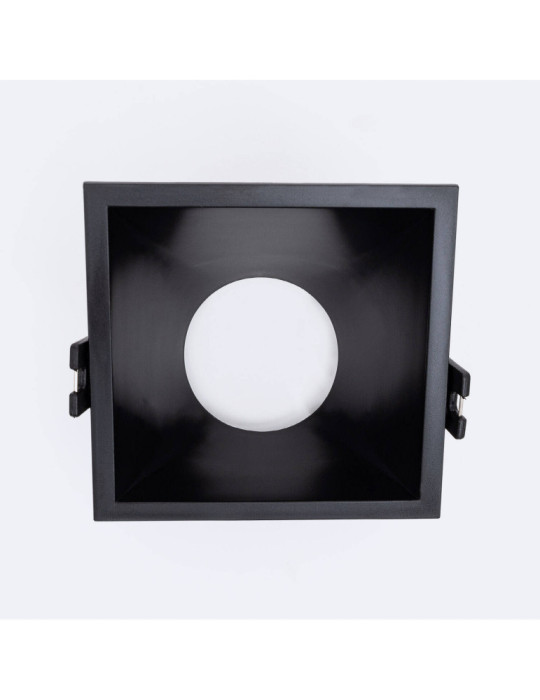 Collerette Downlight Carrée 45º Faible UGR pour Ampoule LED GU10/GU5.3 Coupe 85 x 85mm