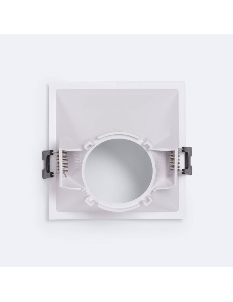 Collerette Downlight Carrée 45º Faible UGR pour Ampoule LED GU10/GU5.3 Coupe 85 x 85mm