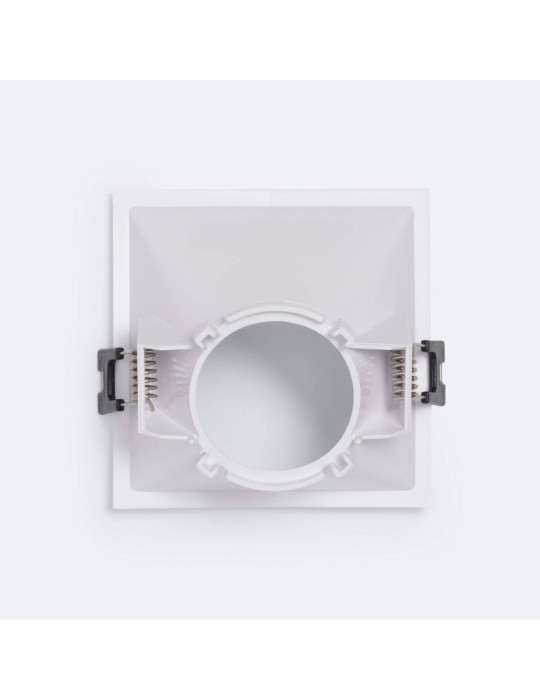 Collerette Downlight Carrée 45º Faible UGR pour Ampoule LED GU10/GU5.3 Coupe 85 x 85mm