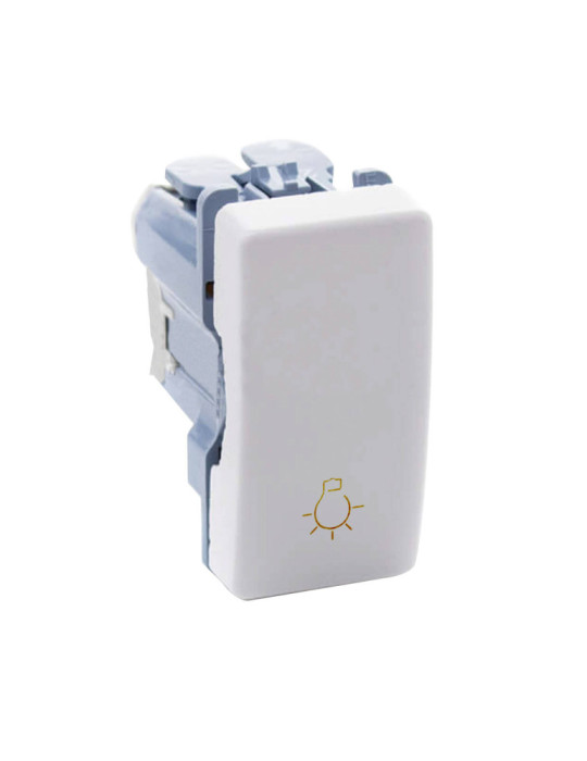 Bouton-Poussoir Simple Étroit avec Voyant SIMON 27 Play 27151