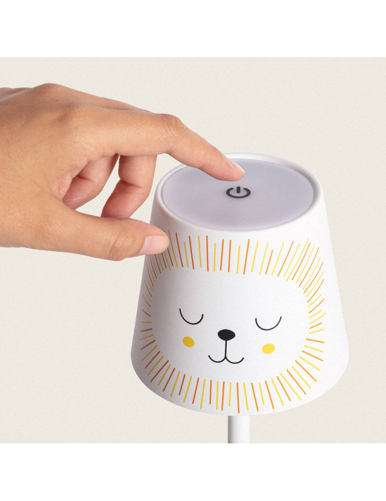 Lampe à Poser LED Portable 3W Anisa Kids Métal avec Batterie Rechargeable USB
