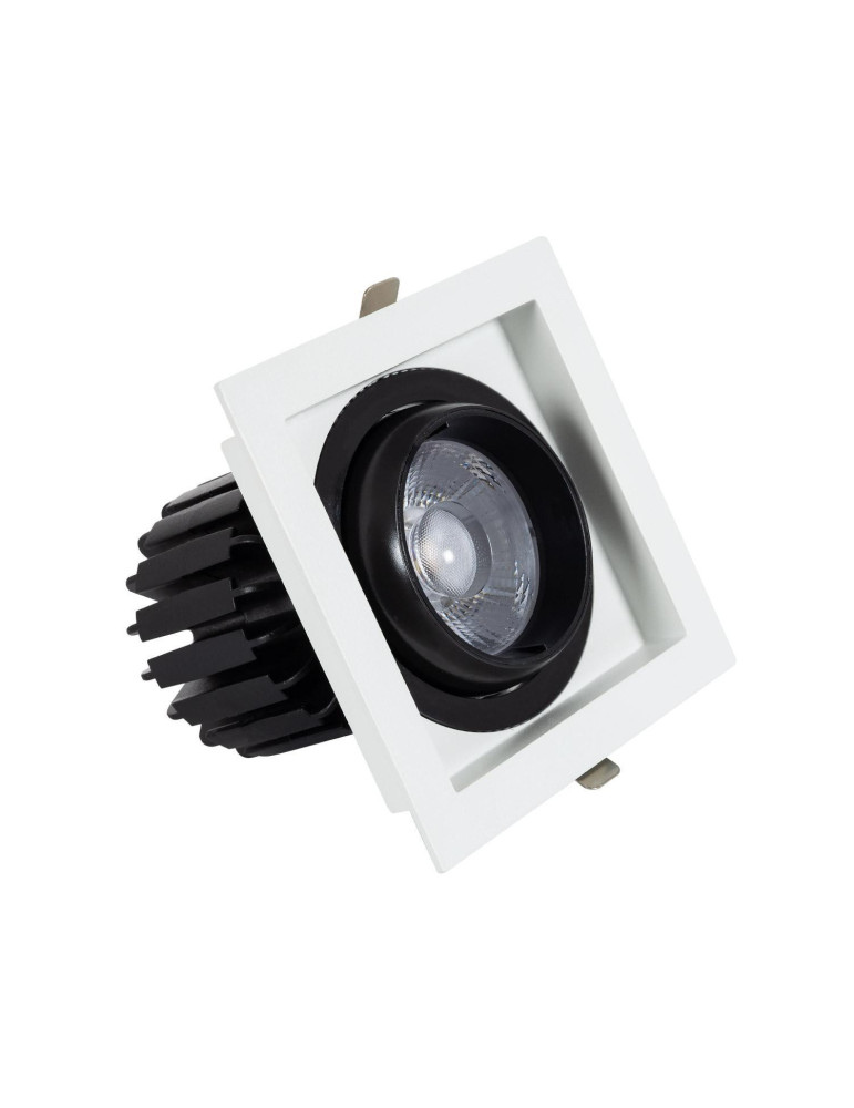 Spot LED Downlight COB Carré Orientable 360º Expert Color No Flicker CRI90 18W Coupe 125x125mm Expert Color