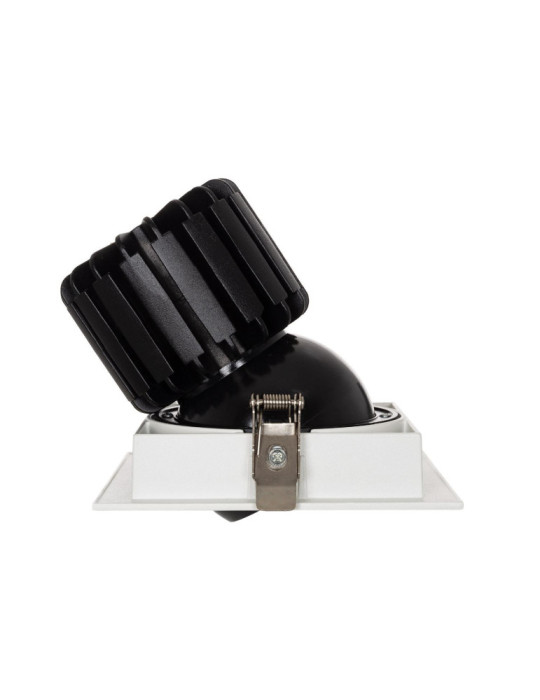 Spot LED Downlight COB Carré Orientable 360º Expert Color No Flicker CRI90 18W Coupe 125x125mm Expert Color