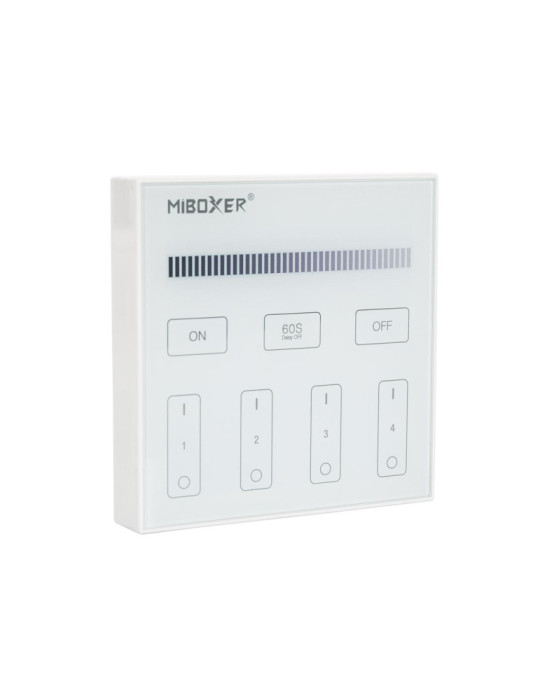 Télécommande Murale RF pour Variateur LED Monochrome 4 Zones MiBoxer B1