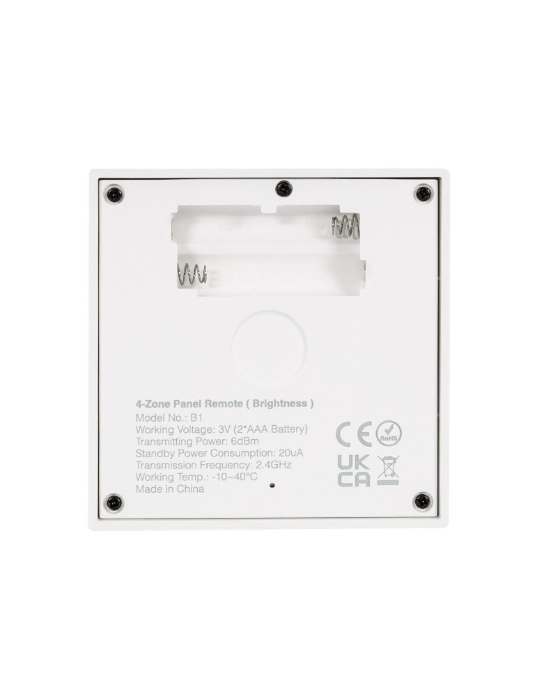 Télécommande Murale RF pour Variateur LED Monochrome 4 Zones MiBoxer B1