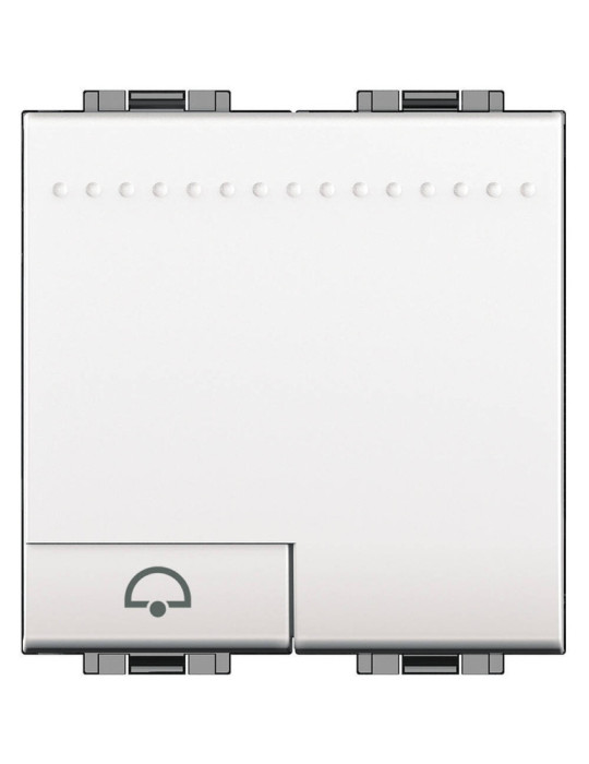 Kit Bouton-Poussoir Simple Symbole Sonnette BTicino Living Light