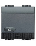 Kit Bouton-Poussoir Simple Symbole Sonnette BTicino Living Light