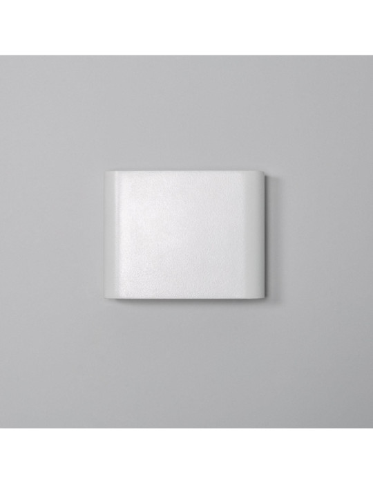 Applique Murale LED Extérieure Zeus 6W Éclairage Double Face Carrée Blanche