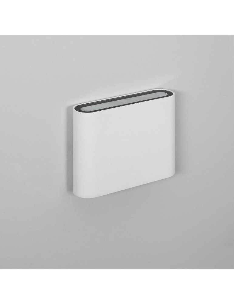 Applique Murale LED Extérieure Zeus 6W Éclairage Double Face Carrée Blanche Applique Murale LED Extérieure Zeus 6W Éclairage Double Face Carrée Blanche
