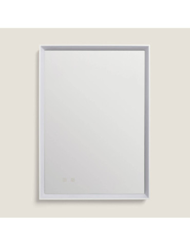 Miroir Salle de Bain avec Éclairage LED Anti-buée 80x60 cm Maia