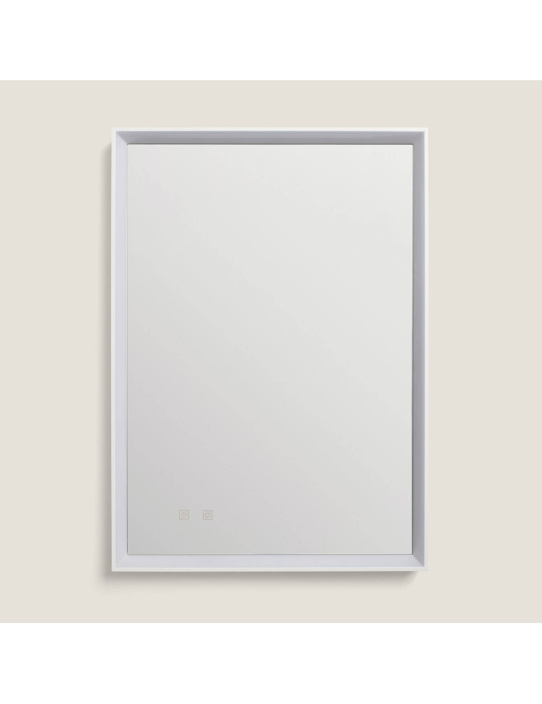 Miroir Salle de Bain avec Éclairage LED Anti-buée 80x60 cm Maia