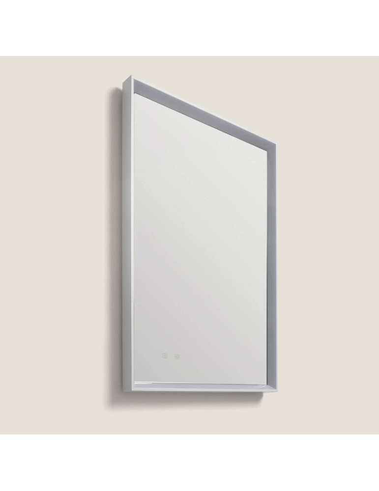 Miroir Salle de Bain avec Éclairage LED Anti-buée 80x60 cm Maia