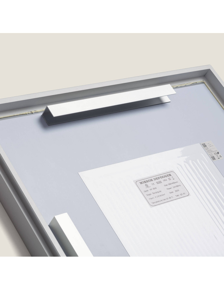 Miroir Salle de Bain avec Éclairage LED Anti-buée 80x60 cm Maia