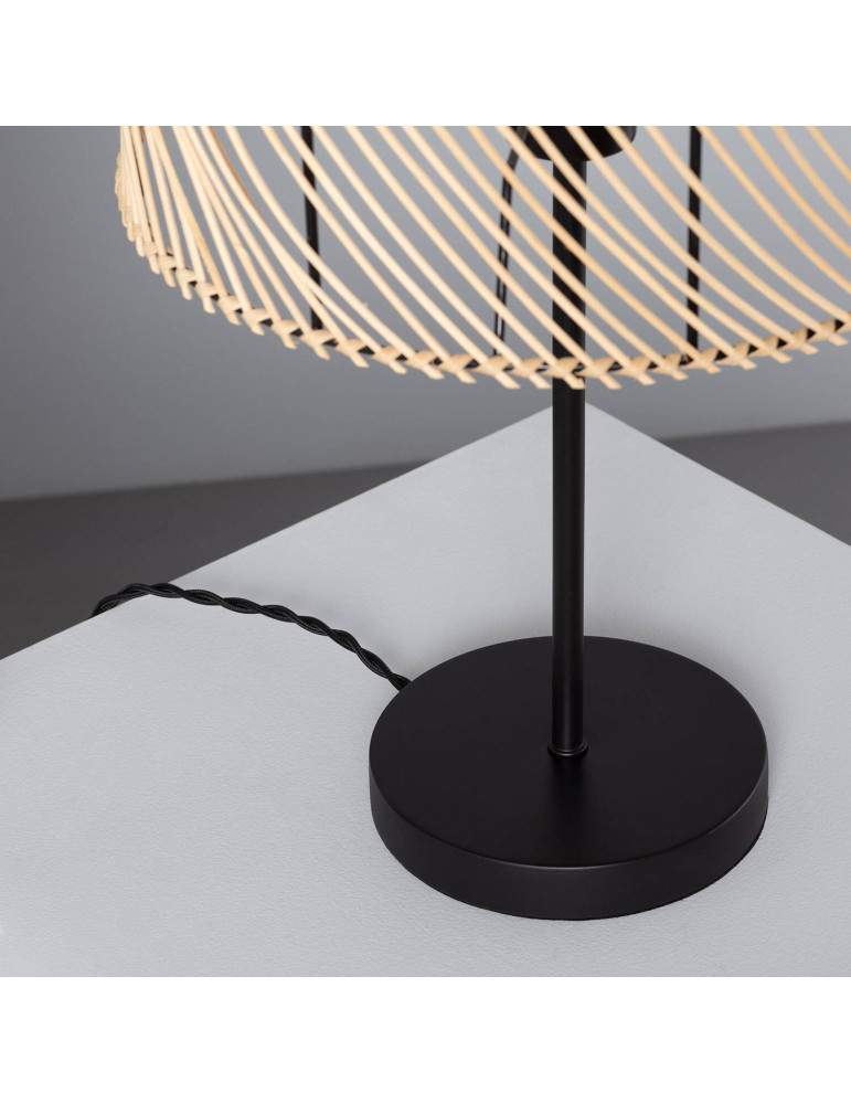 Lampe à Poser Rotin Carrere