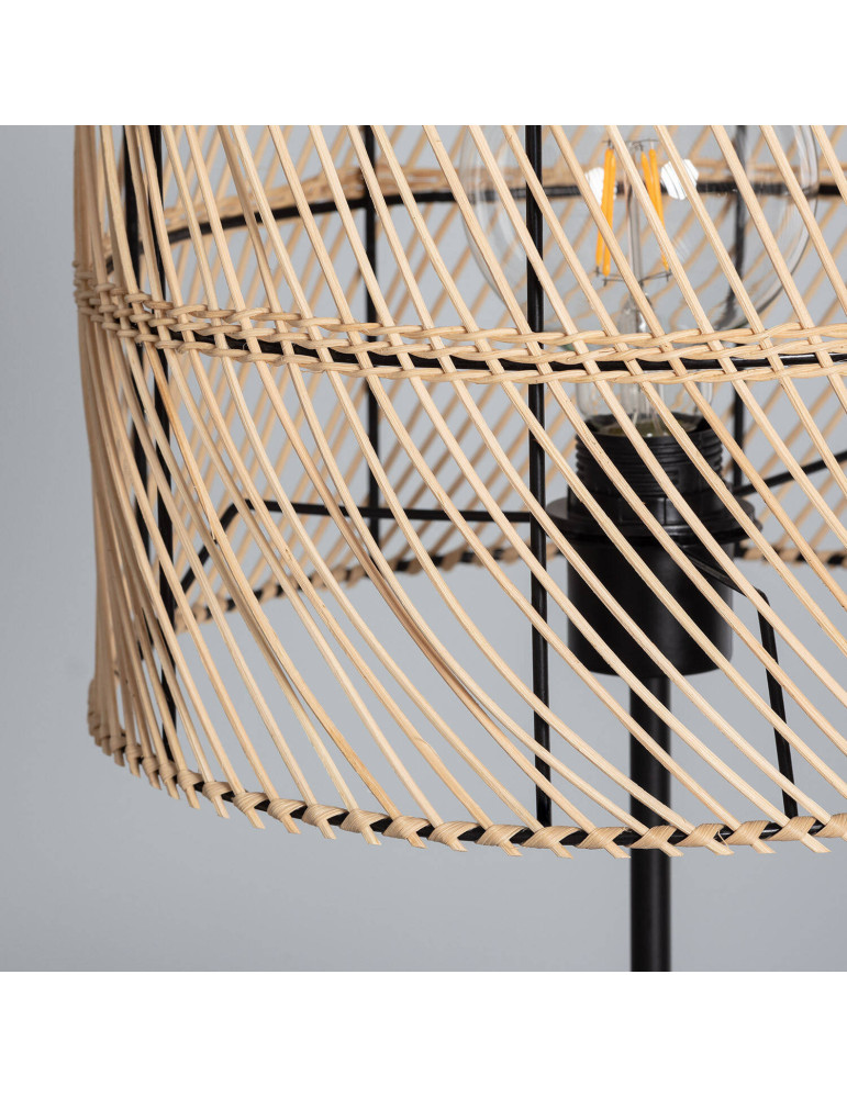 Lampe à Poser Rotin Carrere