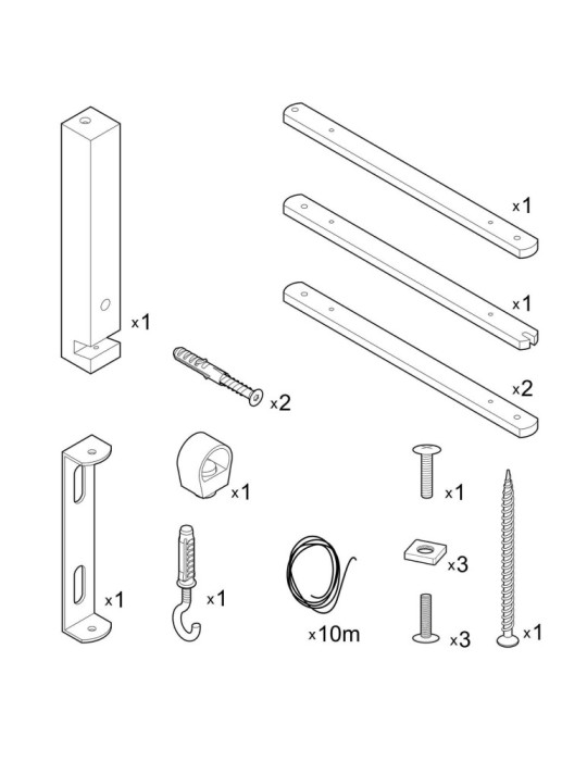 Support Mural Réglable en Bois Pinocchio XL pour Lampes Murales Creative-Cables Modèle PINOCCHIOXL01