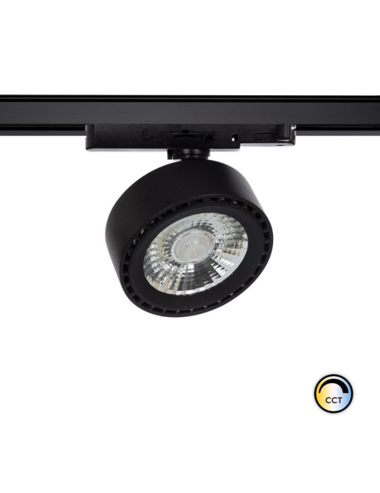 Spot LED sur Rail Triphasé 30W Onuba CCT Noir