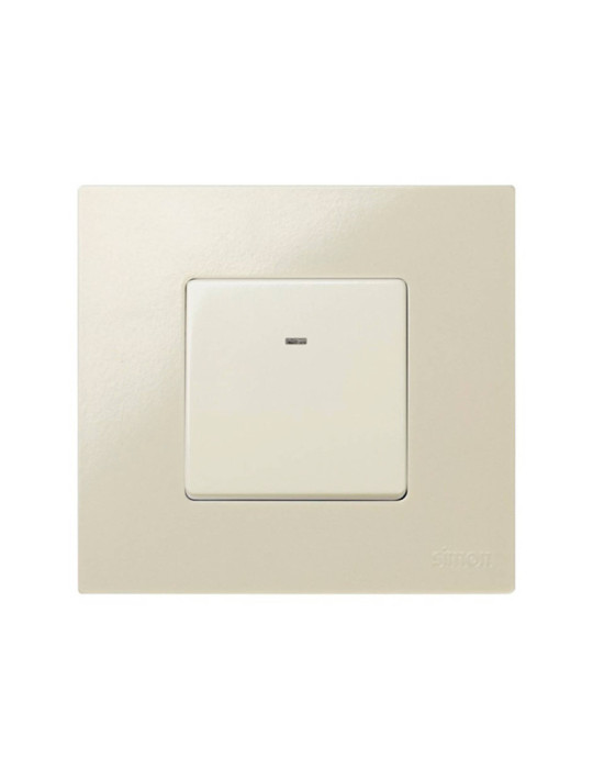 Interrupteur Bouton-Poussoir Neutre Simple avec Lumière Intégrée SIMON 27 Play 27669