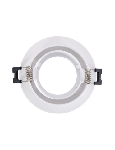 Collerette Downlight Ronde Orientable pour Ampoule LED GU10/GU5.3 Coupe Ø 75mm