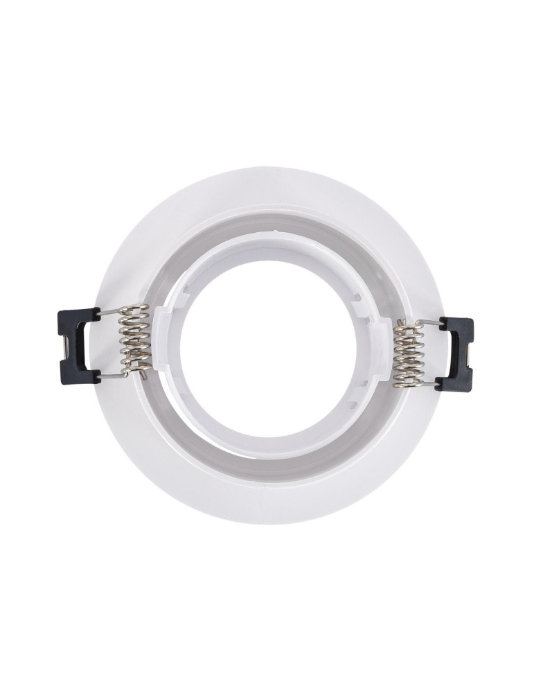 Collerette Downlight Ronde Orientable pour Ampoule LED GU10/GU5.3 Coupe Ø 75mm Collerette Downlight Ronde Orientable pour Ampoule LED GU10/GU5.3 Coupe Ø 75mm