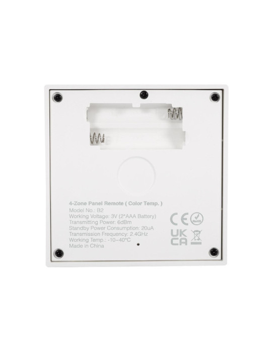Télécommande Murale RF pour Variateur LED CCT 4 Zones MiBoxer B2