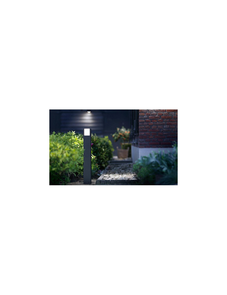 Balise LED Extérieure PHILIPS 6W en Saillie sur Pied 77cm  Post Arbour