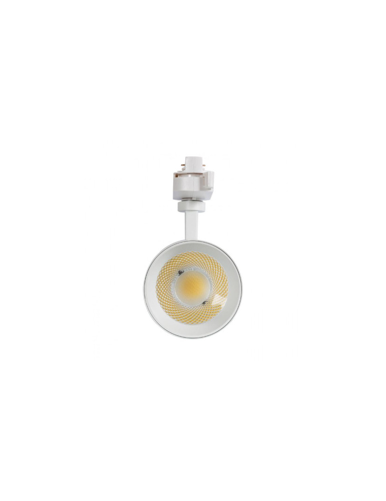Spot LED sur Rail Monophasé 30W Mallet Dimmable Blanc