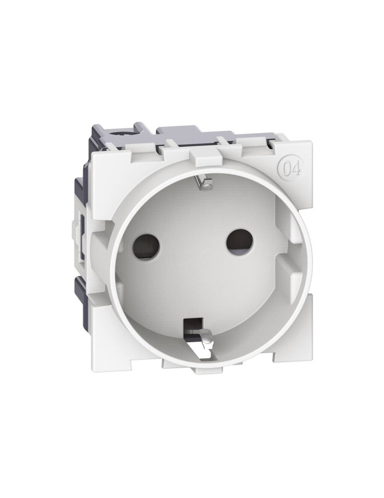 Prise Schuko 2P+T 16A 2 Modules BTicino Living Now K_4141