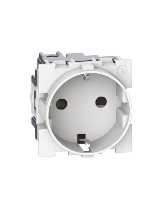 Prise Schuko 2P+T 16A 2 Modules BTicino Living Now K_4141