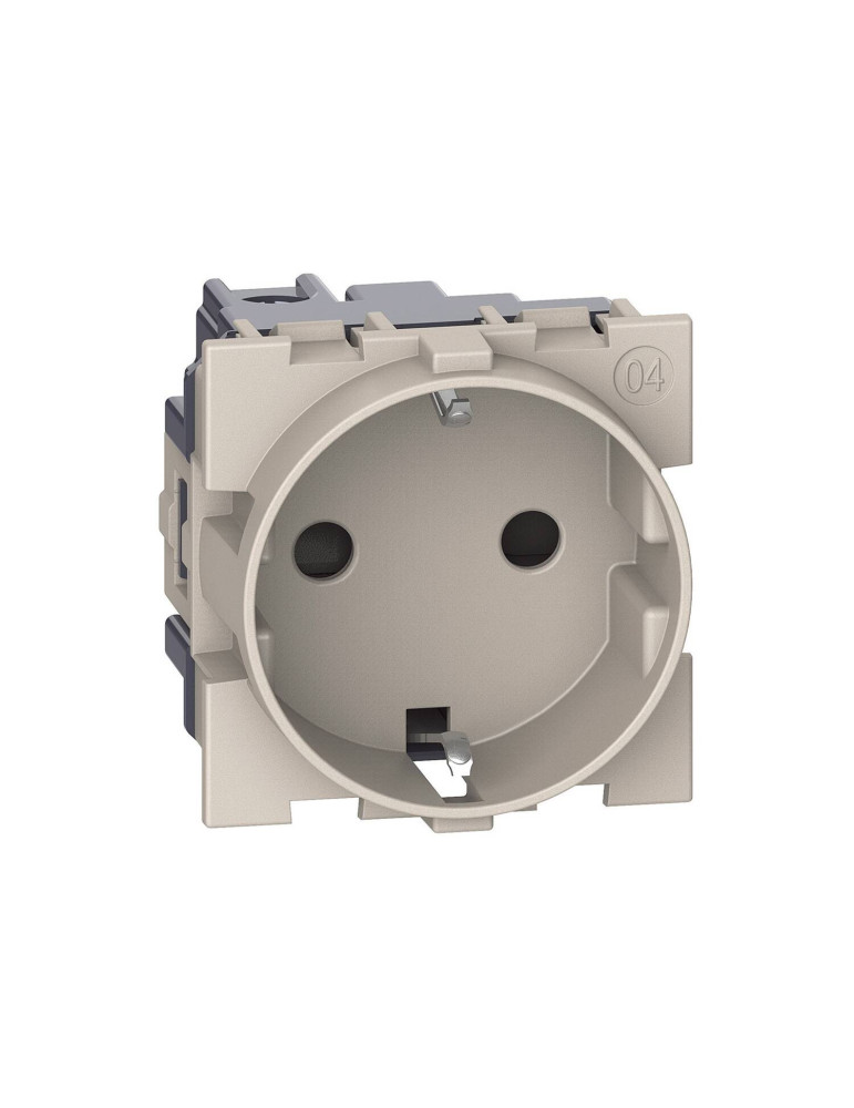 Prise Schuko 2P+T 16A 2 Modules BTicino Living Now K_4141