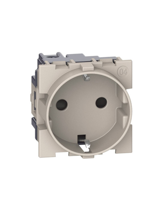 Prise Schuko 2P+T 16A 2 Modules BTicino Living Now K_4141