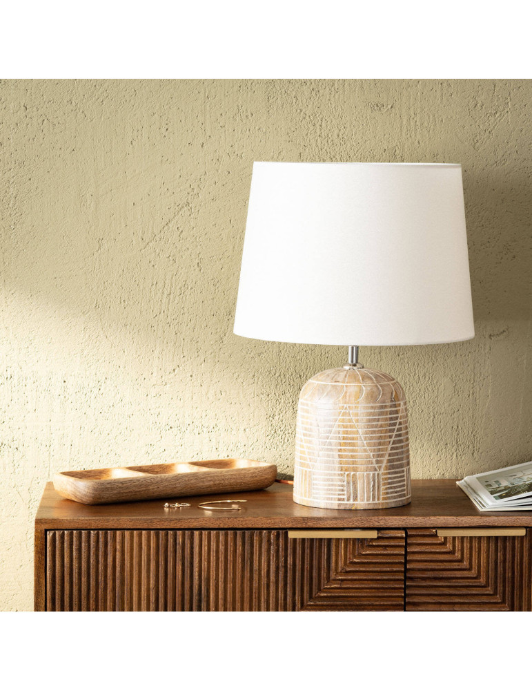 Lampe à Poser en bois Koson ILUZZIA