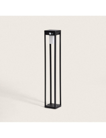 Balise Extérieure sur Pied Solaire LED 60cm Aluminium avec Détecteur de Mouvement Devah