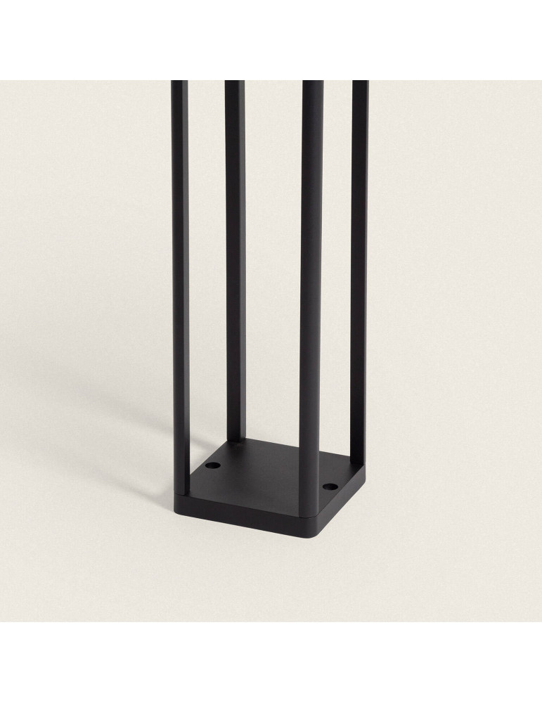 Balise Extérieure sur Pied Solaire LED 60cm Aluminium avec Détecteur de Mouvement Devah