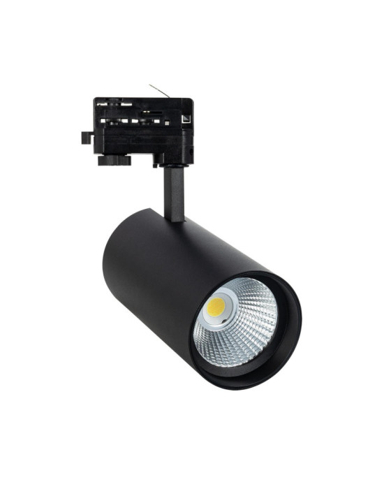 Spot LED sur Rail Triphasé 30W d'Angelo CCT LIFUD Noir
