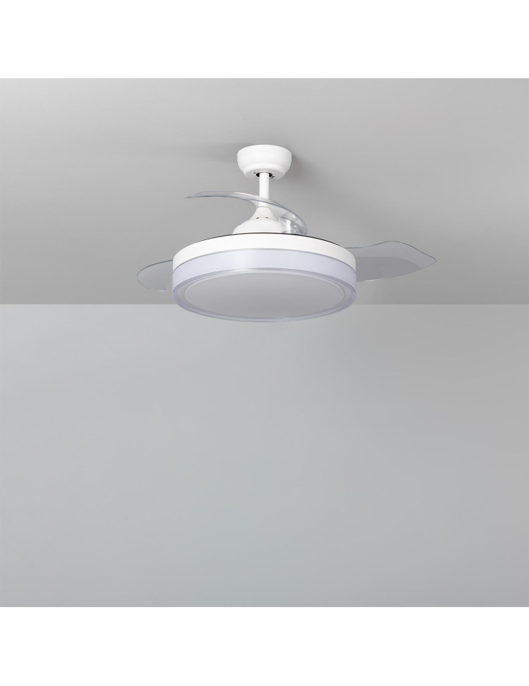Ventilateur de Plafond Silencieux Caicos Blanc 106cm Moteur DC