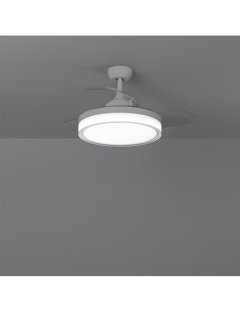 Ventilateur de Plafond Silencieux Caicos Blanc 106cm Moteur DC