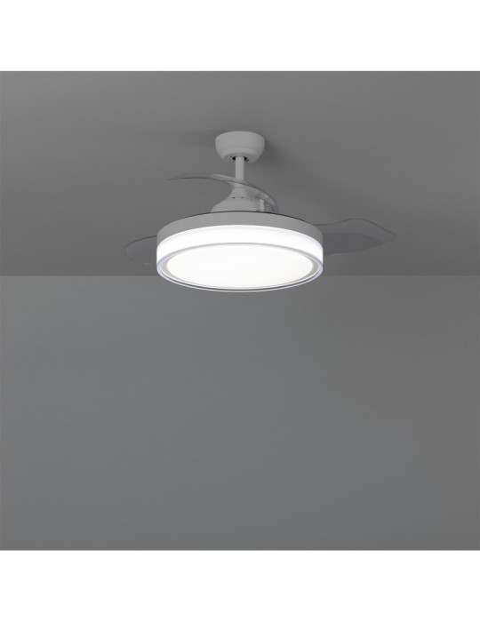 Ventilateur de Plafond Silencieux Caicos Blanc 106cm Moteur DC